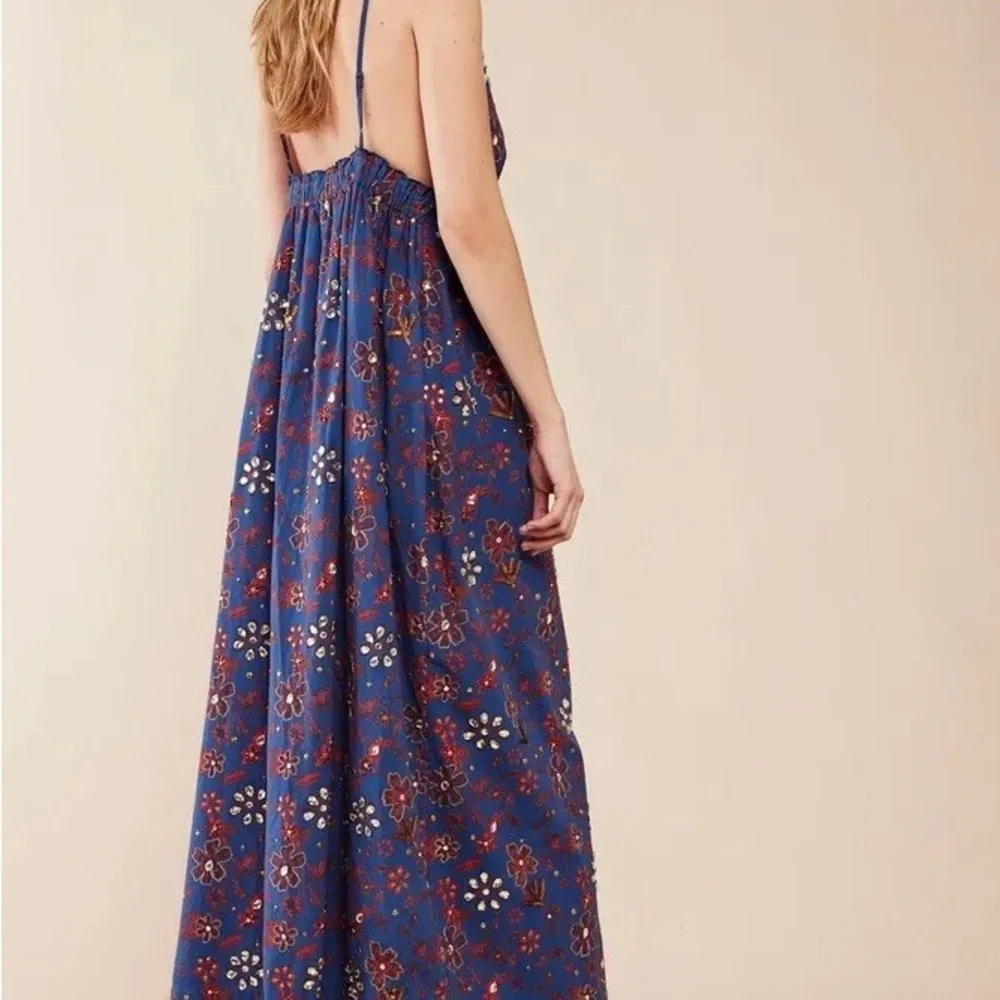 NWT! Free People “all the jewels” floral embroidered maxi dress L - Picture 3 of 8